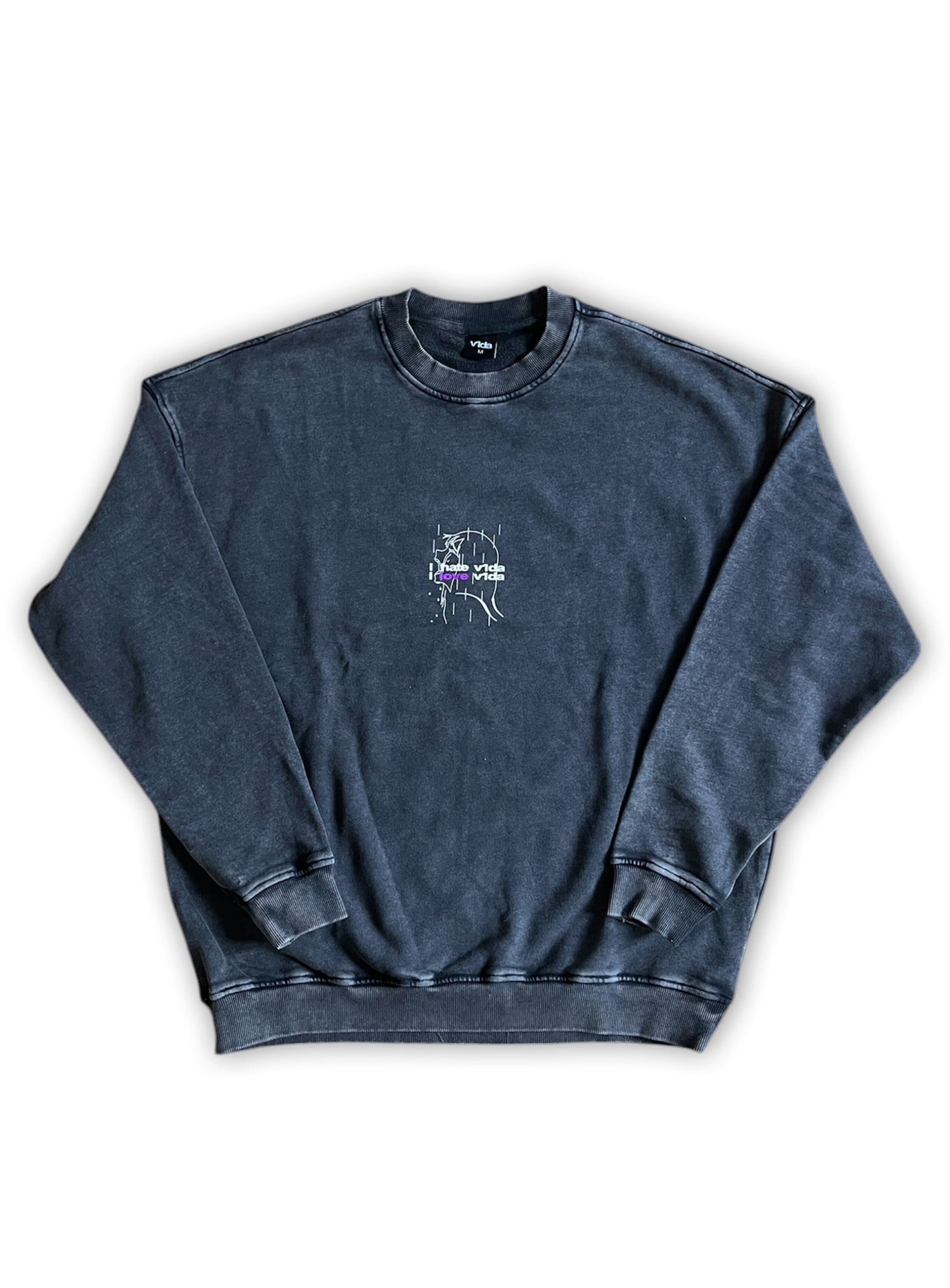 “LoveHate” crewneck