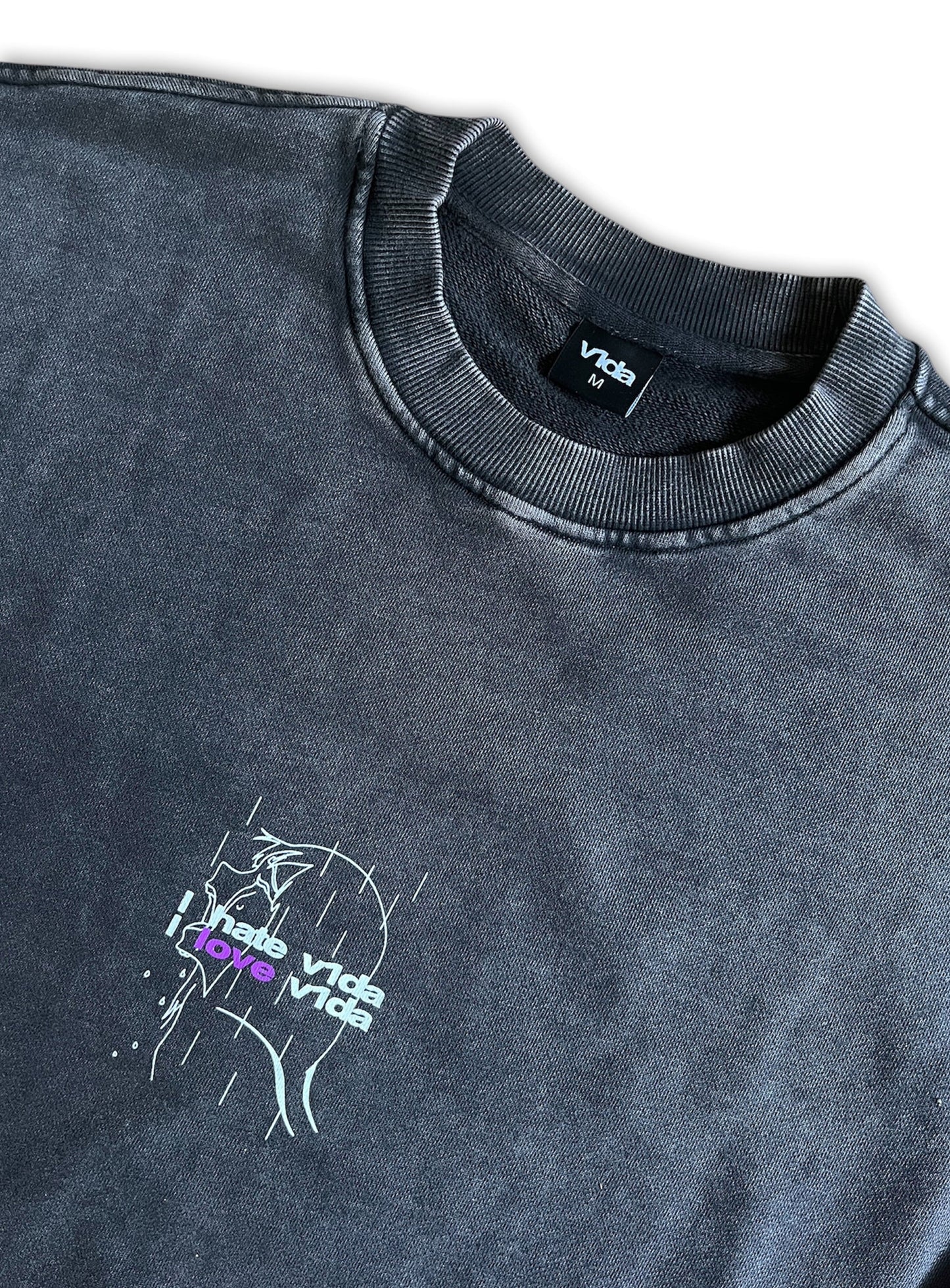 “LoveHate” crewneck