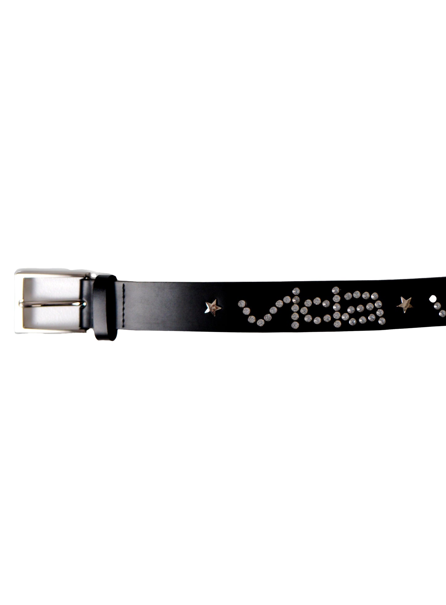 Studded leather belt