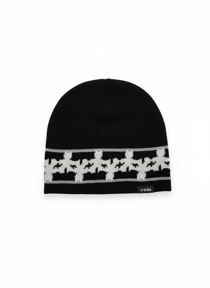 Pattern beanie black