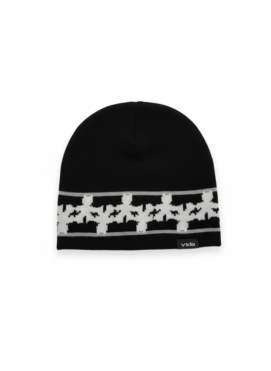 Pattern beanie black