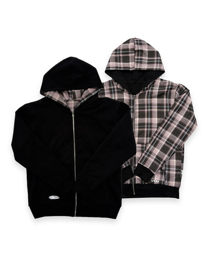 Reversible Zip Jacket black/pink